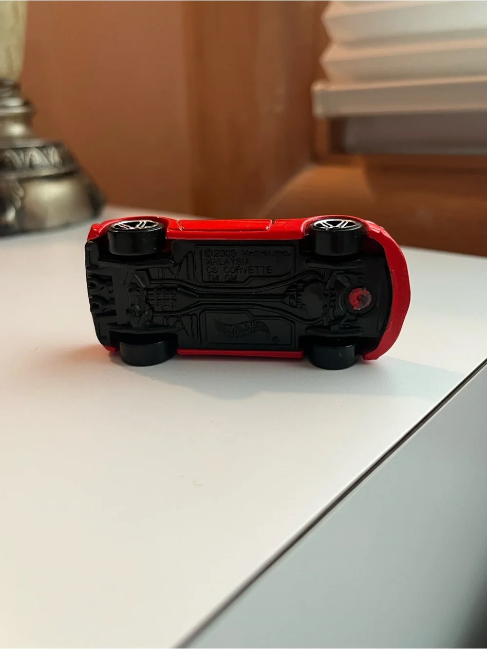 2003 Hot Wheels C6 Corvette red car